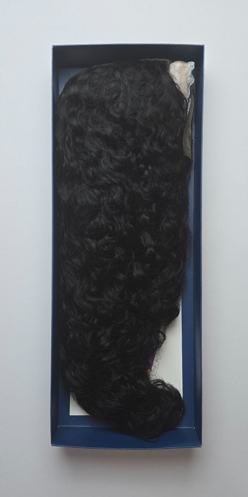 WannaBee Deep Lace Part Curly Human Wig 24″ #1