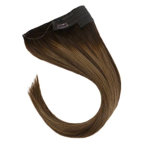 Sunny Hair FISHLINE 16″ Deep to Golden Brown Wire Hair Extensions FP 4-27-4