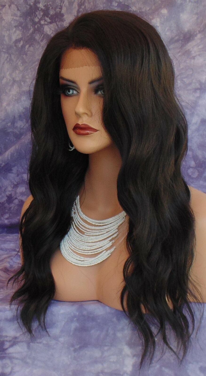 LACE FRONT HAND TIED EAR 2 EAR LACE HEAT FRIENDLY #2 DARK BROWN WIG US SELL 252