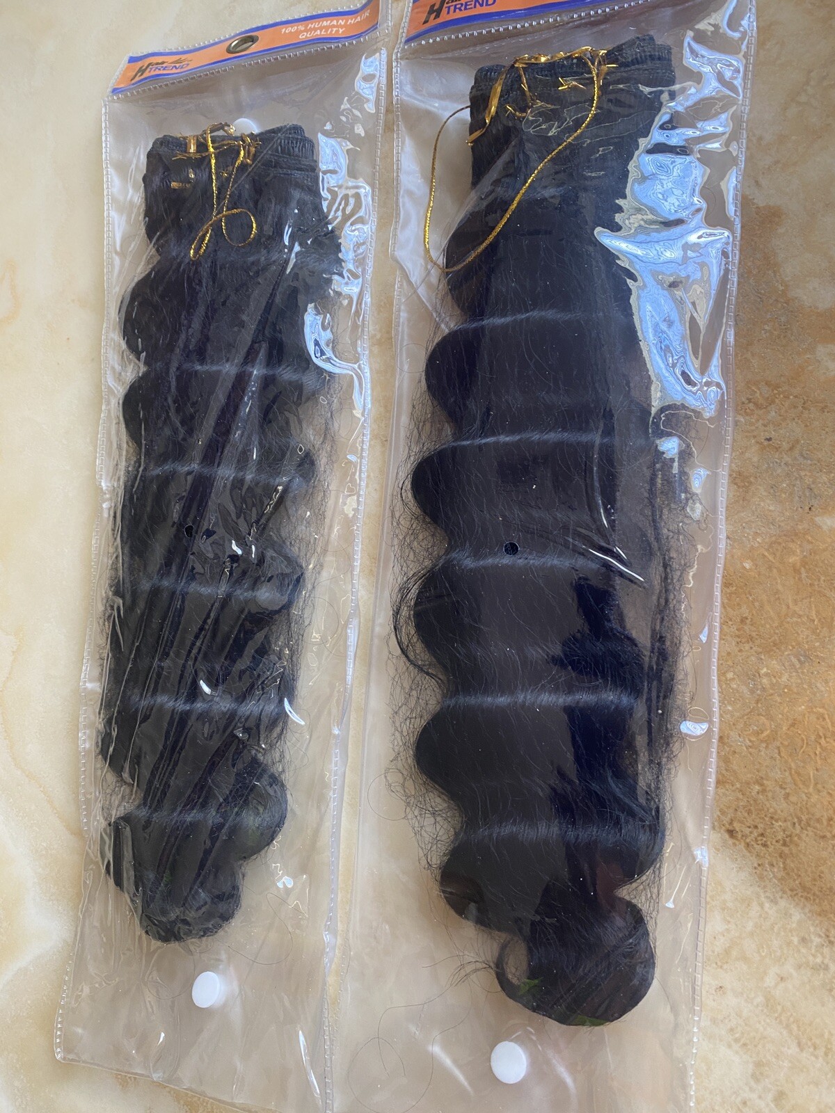 HAIRTREND QUALITY SYNTETHIC RIPPLE DEEP WAVE HAIR “16”INCH LOT 2 COLOR 1B