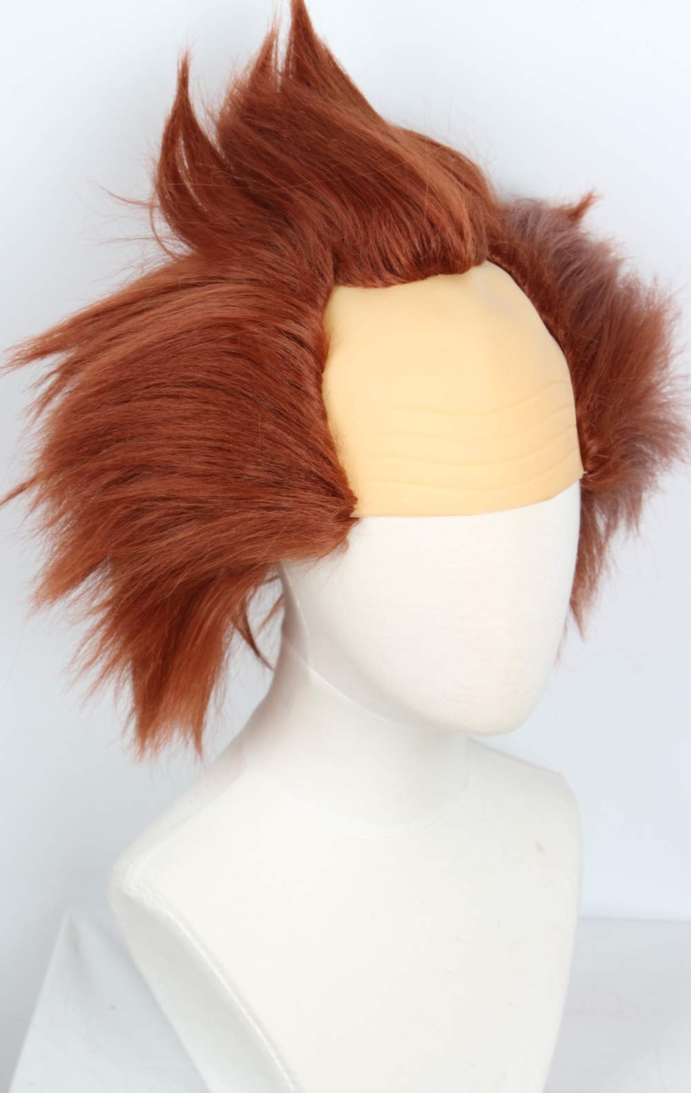 Unisex Short Clown Bald Wig Halloween Costume For Adult Dress Up Accessories