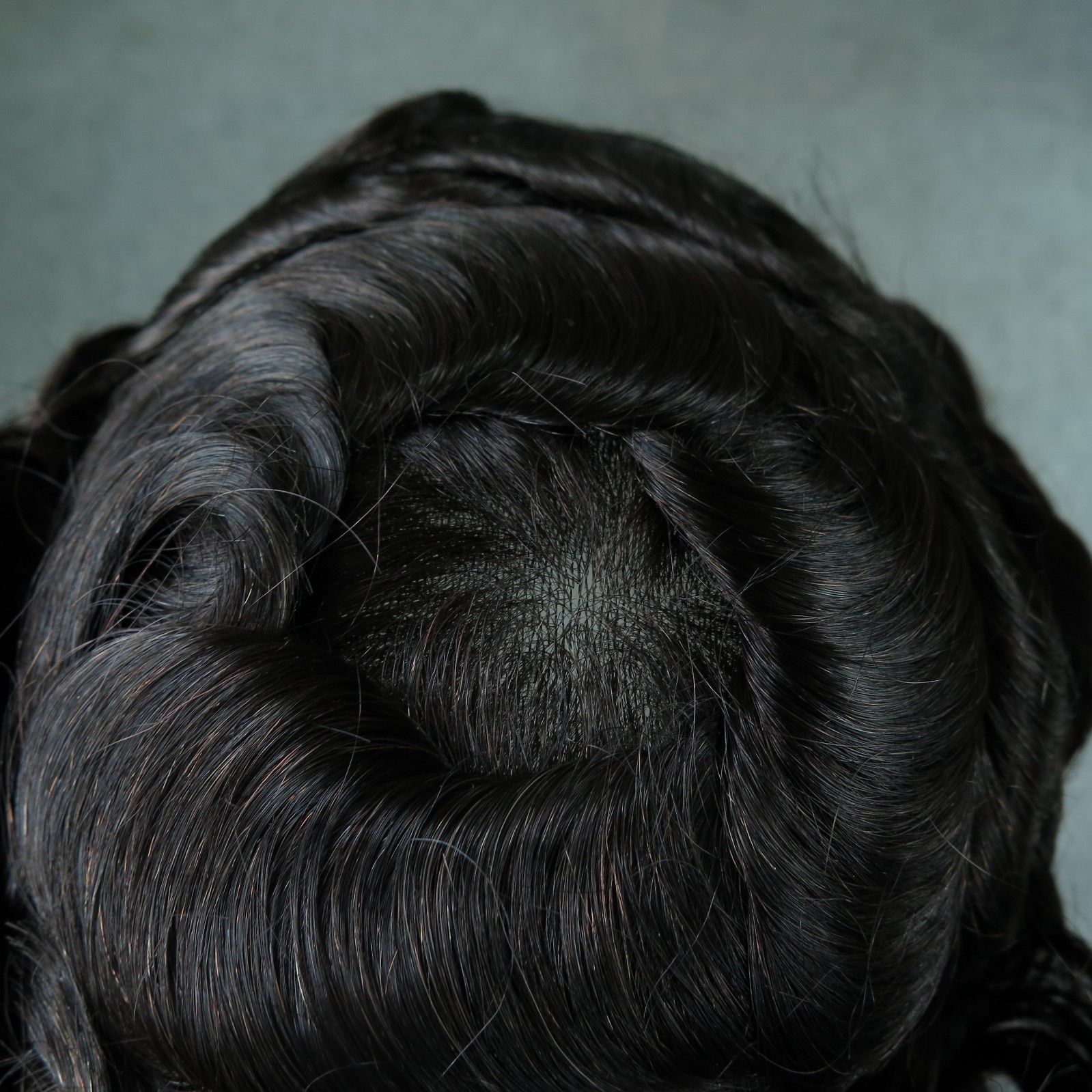 Natural BIO Thin Skin Hair System Mens Toupee Mens Wig Real Hair Replacement