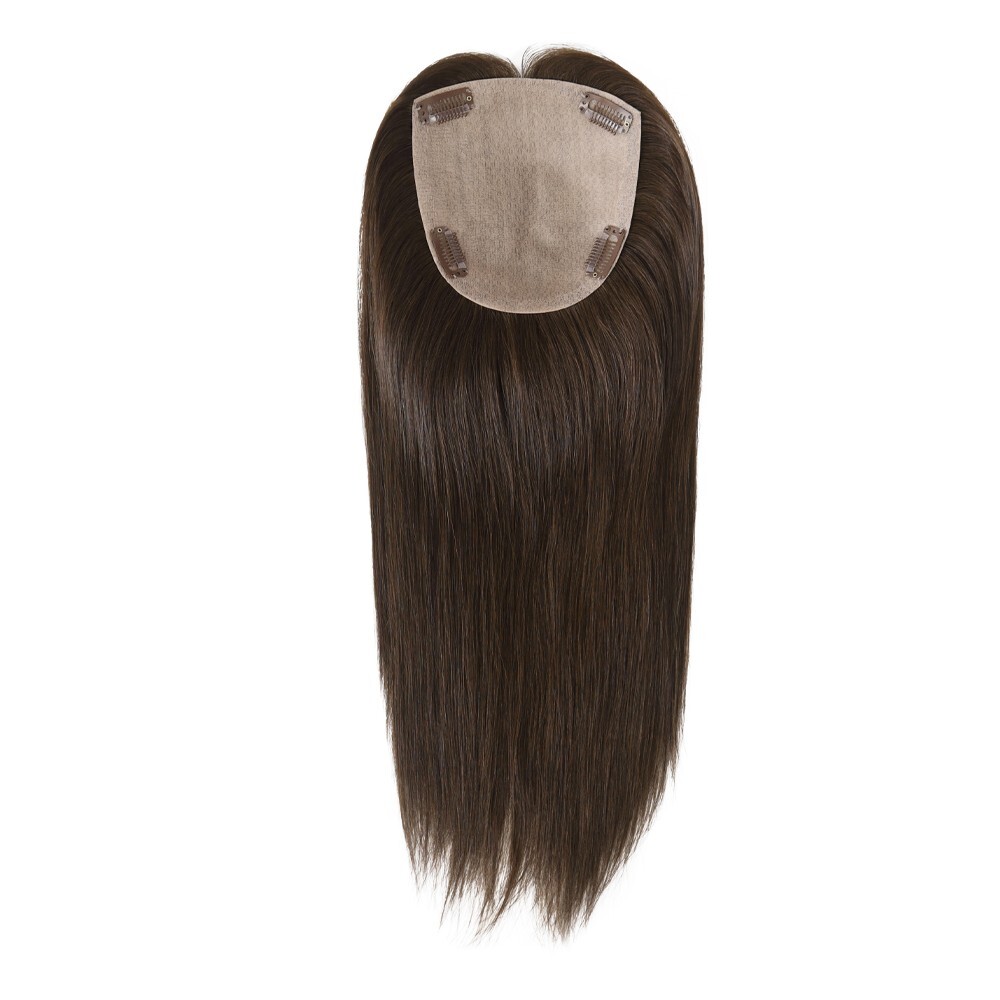 天然女式 Topper 中国 Remy 头发替换 Toupe Systems Top Piece16 英寸-