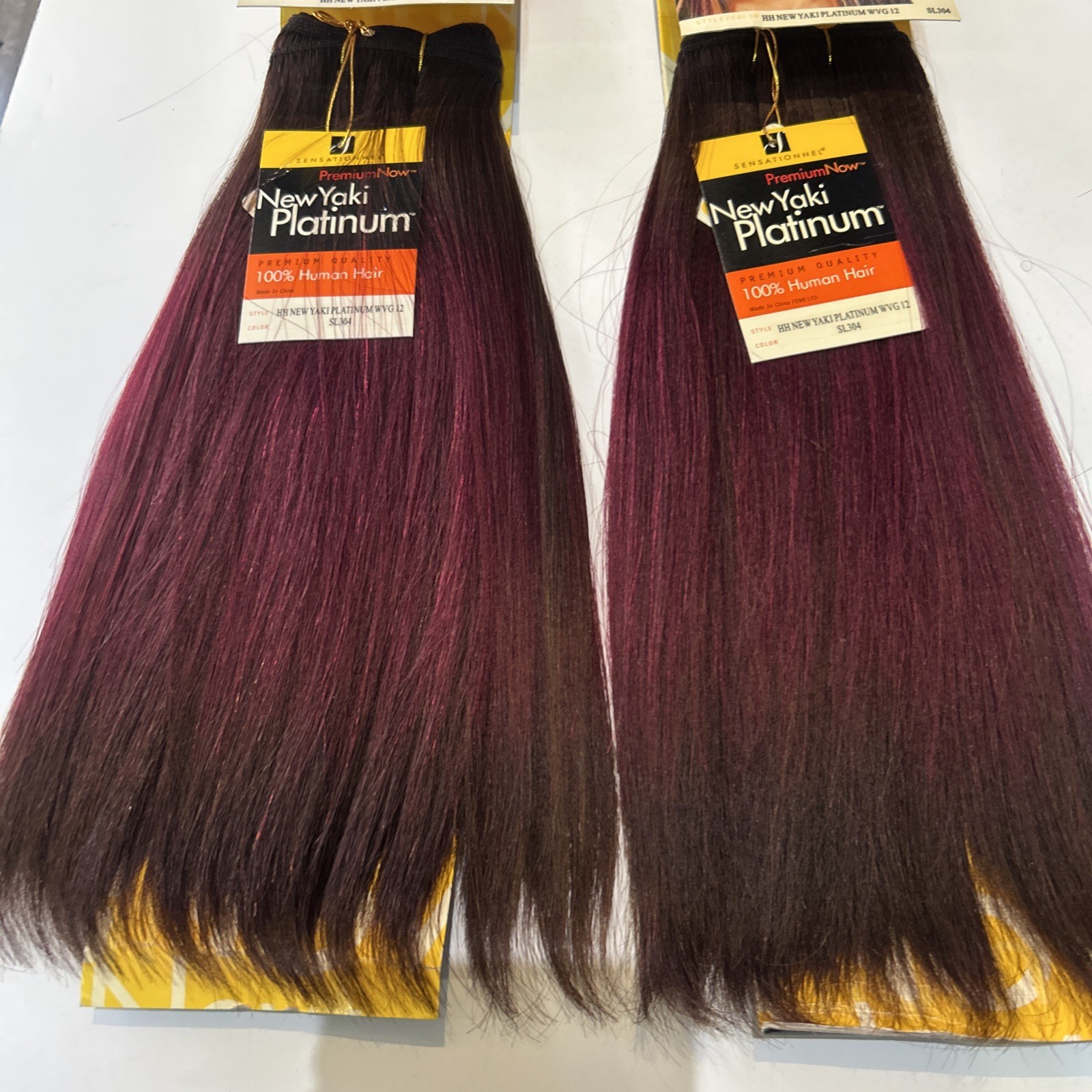 Sensationnel Premium 100% human hair Yaki 12” Inches Tangle Free. Color SL304