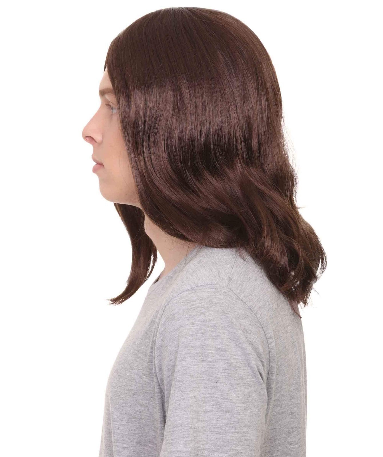Hollywood Mens Rocker Pop Star Cosplay Wig Premium Breathable Capless Cap HM-214