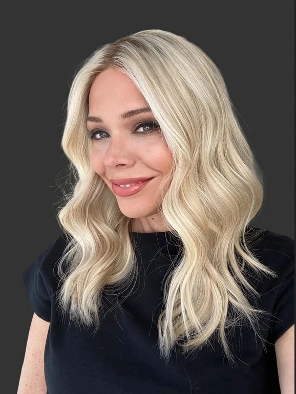 Ombre Blonde Balayage Wave Wig 100% Human Hair 13×4 Lace Front Wigs