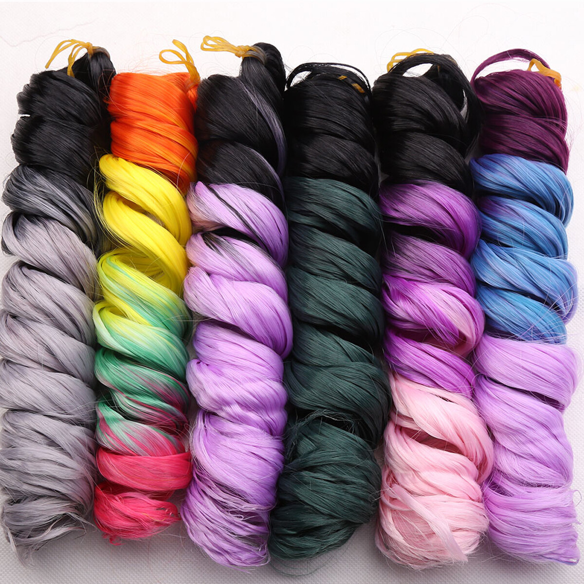 20″ Ombre Loose Wave Crochet Braids French Curls Twist Braiding Hair Extensions