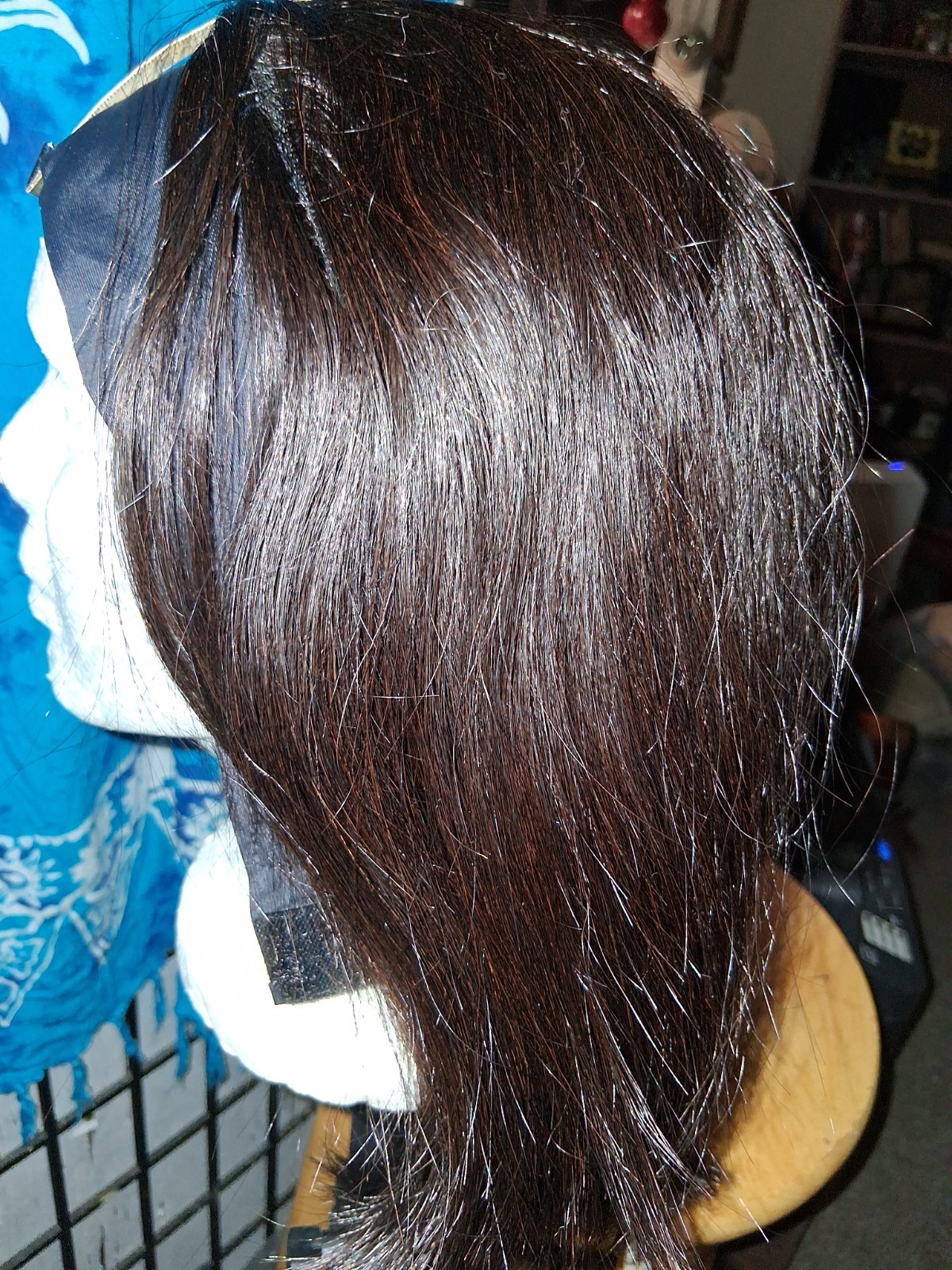 LUVME Throw On & Go Headband Human Hair Wig 16 Inches