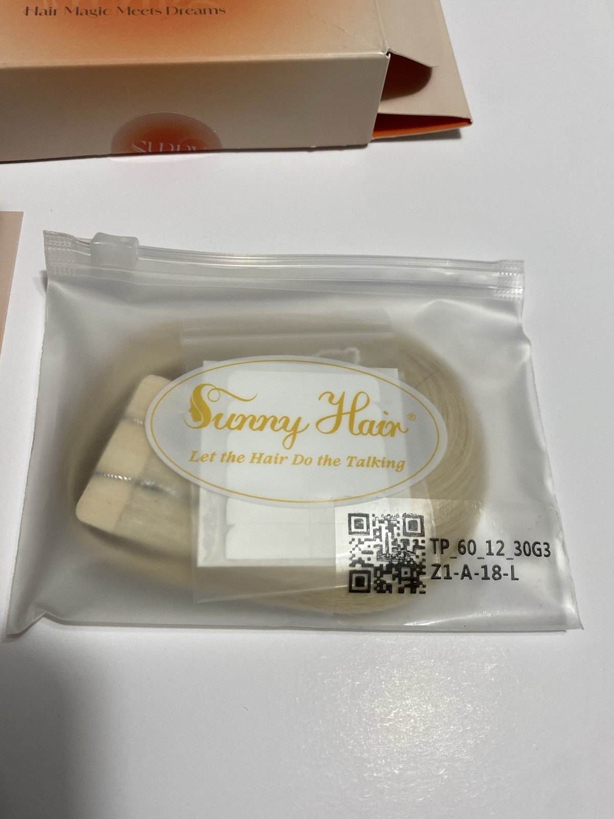 Sunny Human Hair Tape In Extensions 12 Inch 30g 20Pcs #60 Bleach Blonde Remy NEW