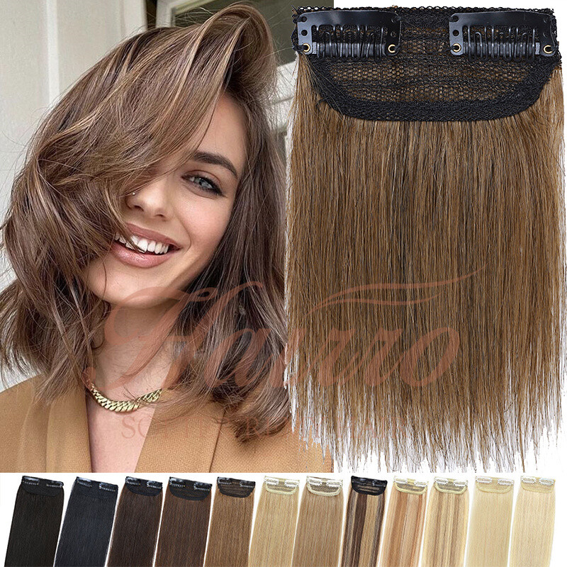 One Piece Weft Clip In Human Hair Extensions One Piece Hair Padding Hairpiece US
