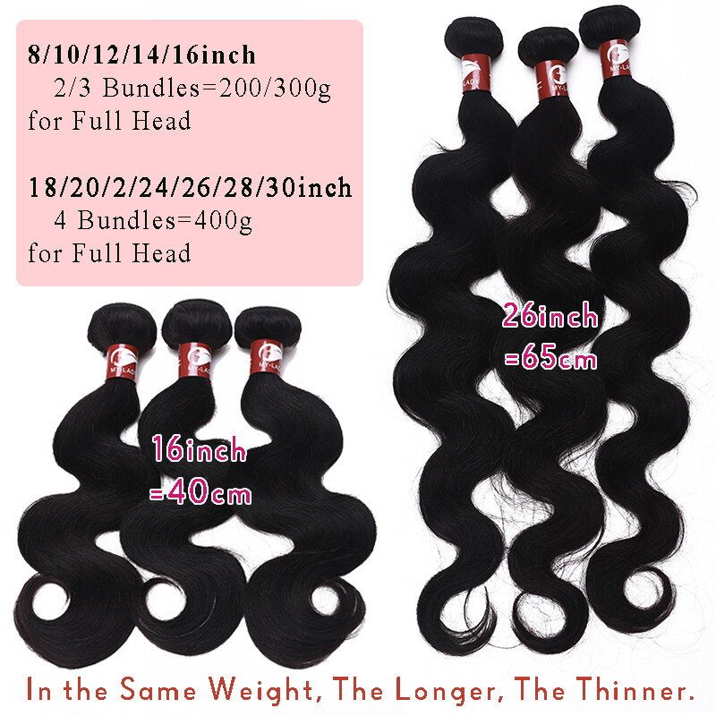 100% Virgin Remy Human Hair Extensions Sew in Bundles Weft Weave 300G FULL HEAD