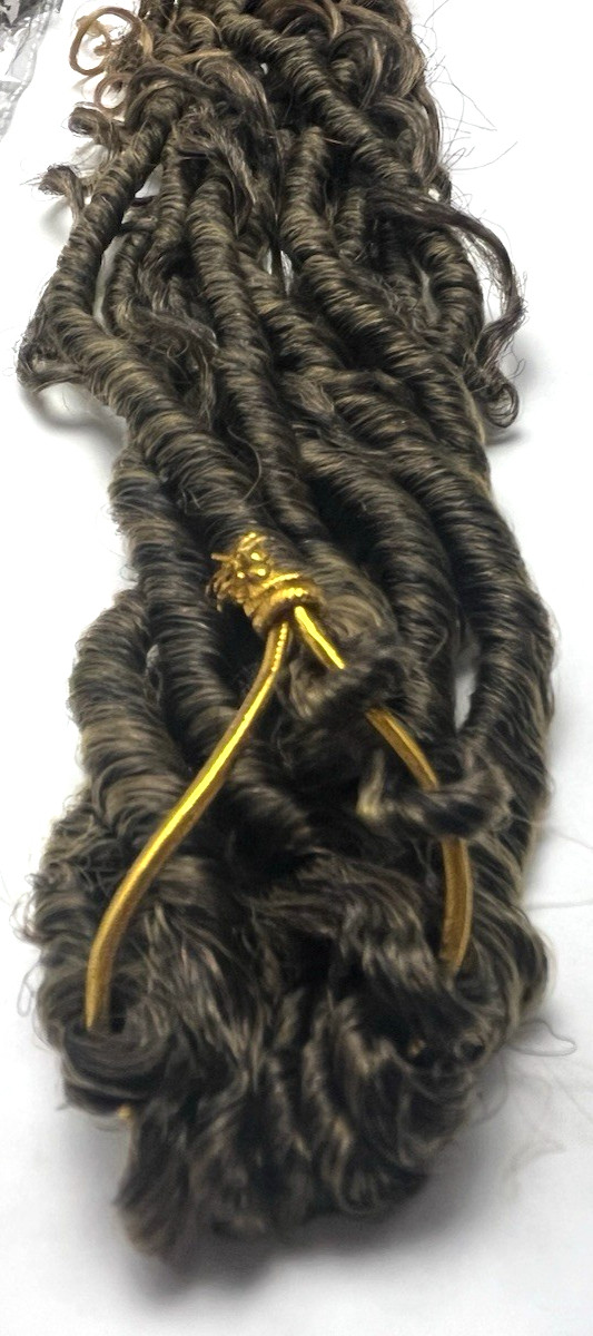 4-pk Faux Extensions Bohemian Curly Style Long 29″ Mixed Brown/Caramel Crochet