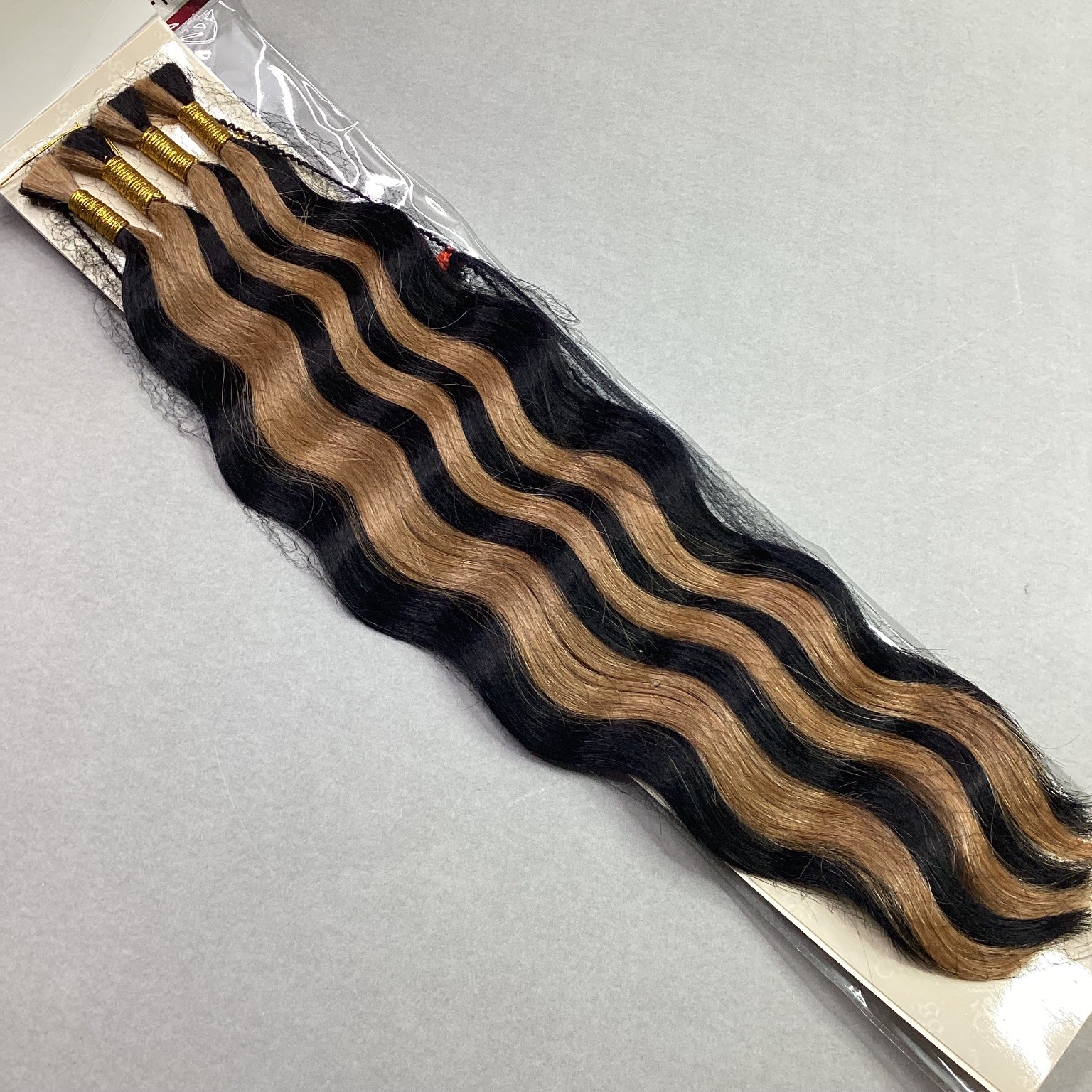 Bless European Bulk Hair Extensions 18″ F1B/27 100% Human Wavy