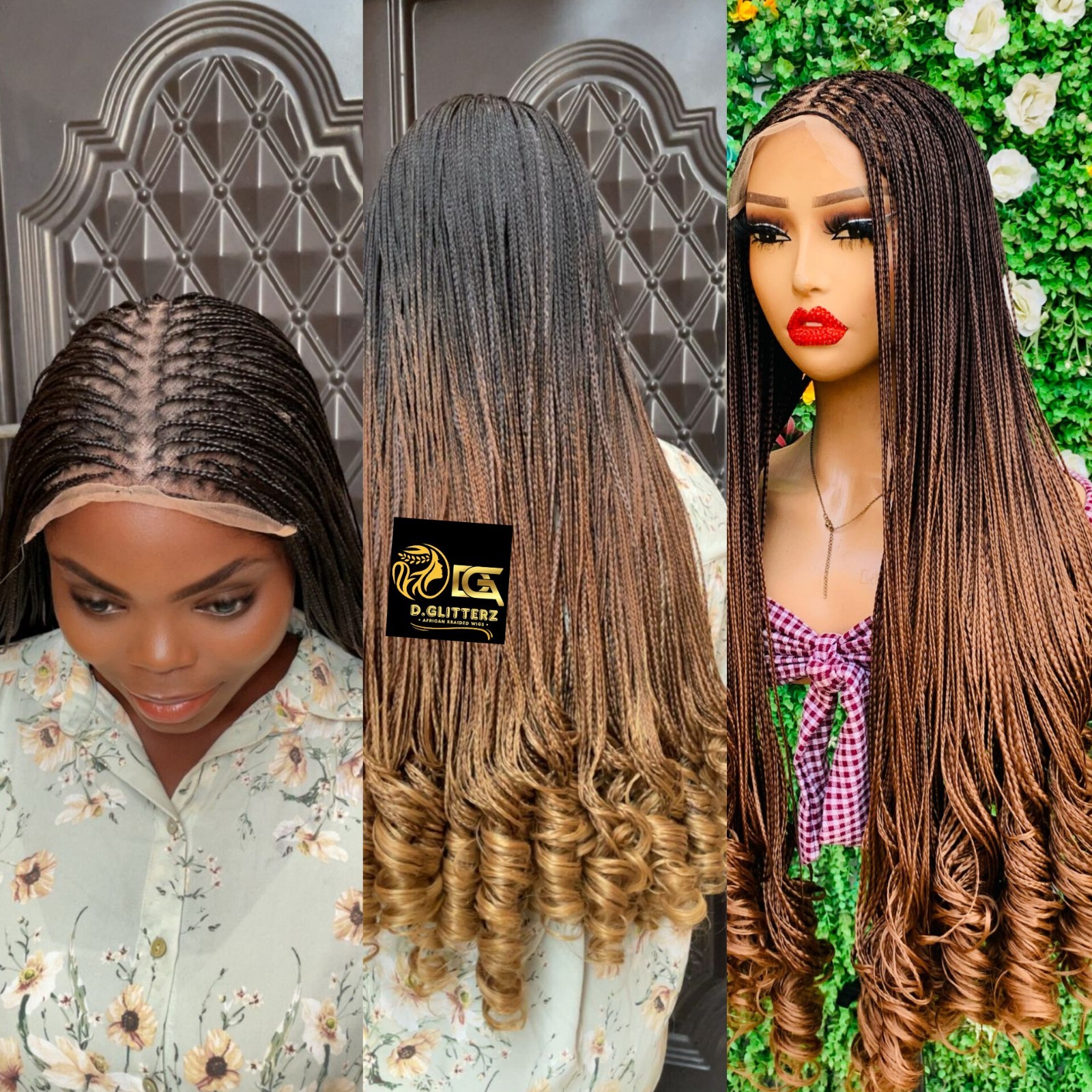 MICRO KNOTLESS FRENCH CURLS ON 7X7 LACE CLOSURE 42″
