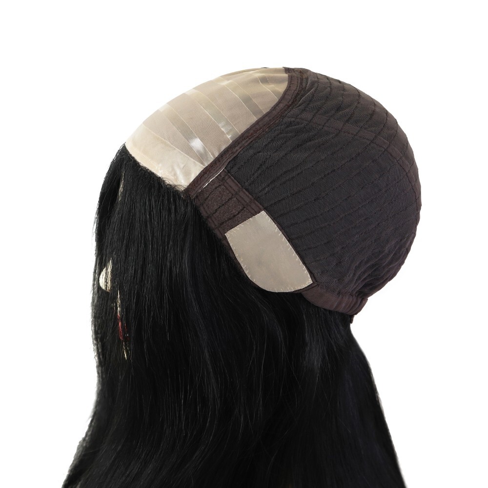 Women Wigs Chinese Remy Human Hair Silk Top Quality Wigs Medium Black Hair Wig#1
