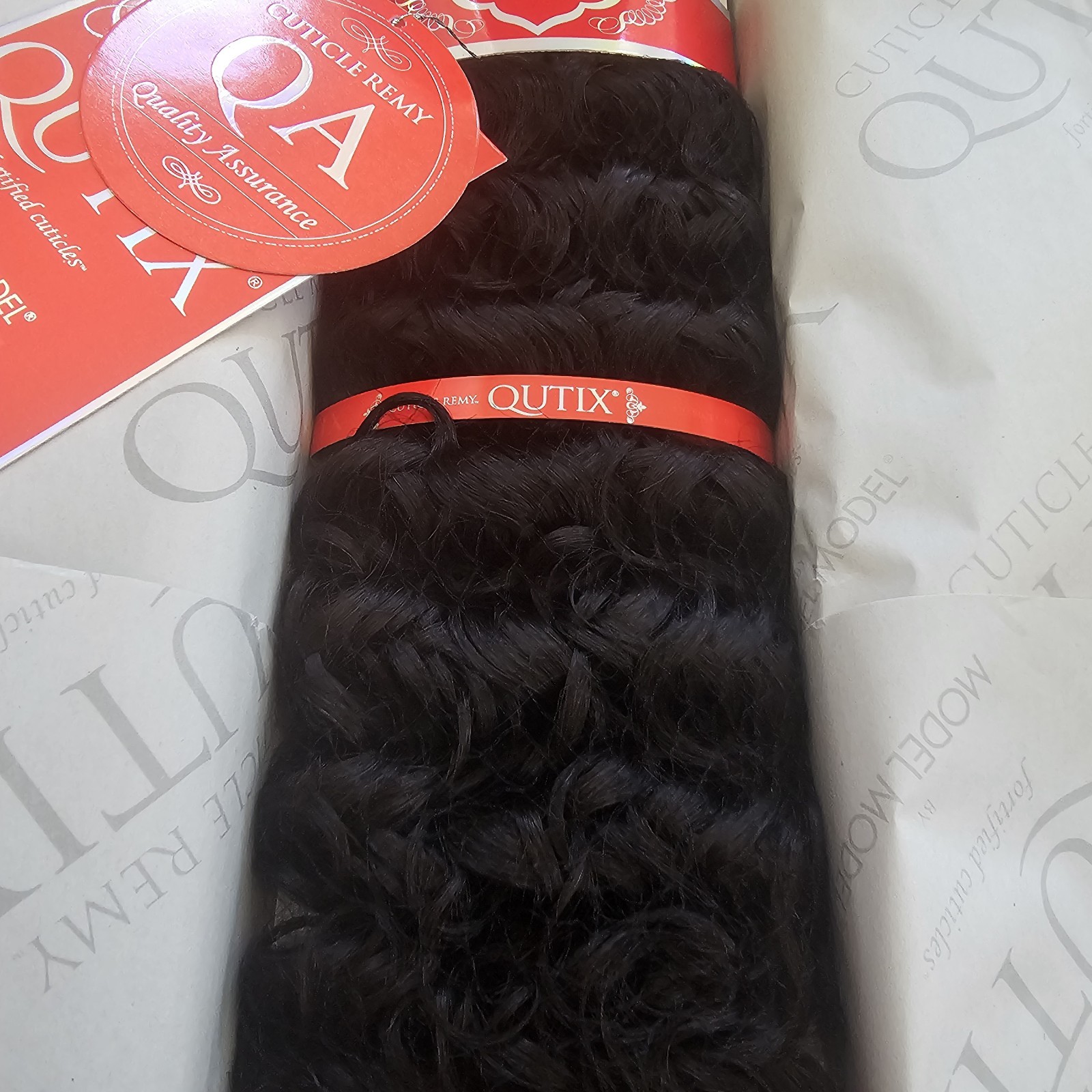 REMY QUTIX MODEL MODEL SEW IN WEAVE Modern Sassy CURL COLOR 1B, 14 Inches