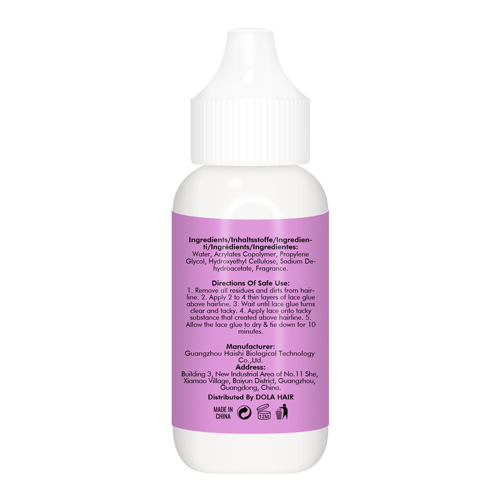 Dolahair Extreme Hold Lace Glue Waterproof Invisible Bond 1.3 oz