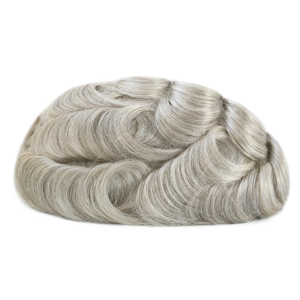 Ultra Thin Skin Mens Toupee Hairpiece Invisible Poly PU Hair Replacement Systems