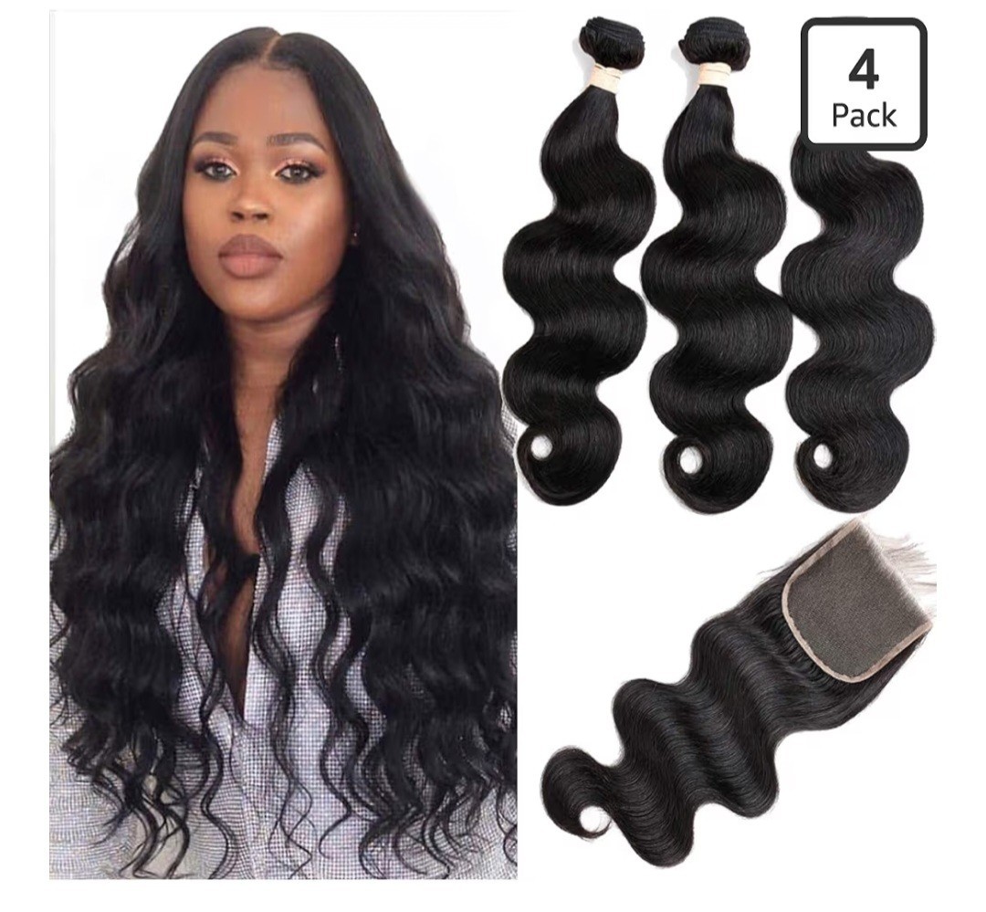Beauhair Body Wave Bundle 20″, 22″, 24″ Plus Closure “18