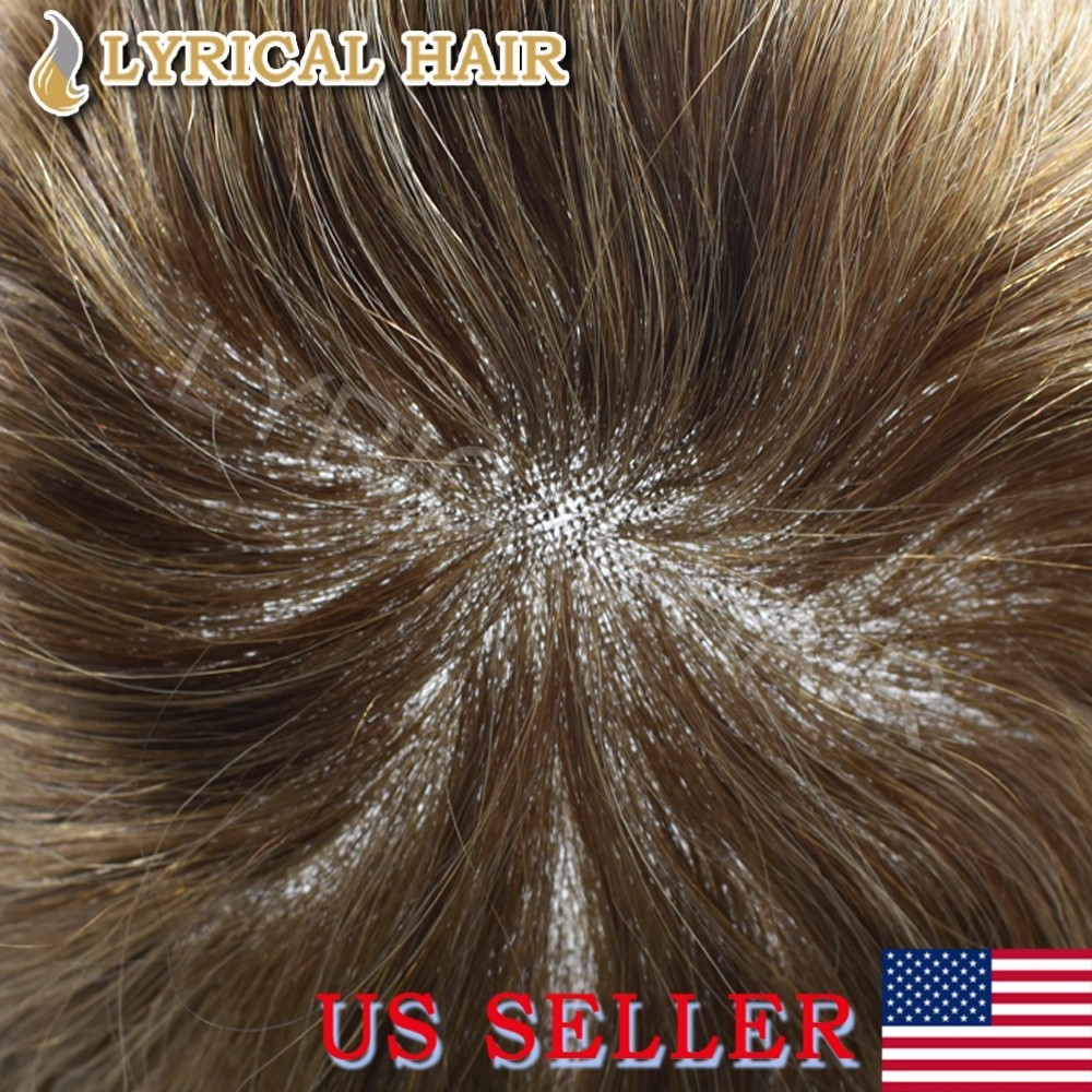 Lyrical Hair Mens Toupee Lace Front Human Hair Natural Hairline Hairpiece System