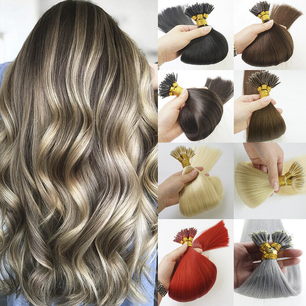 Nano Ring Real Human Hair Extensions Invisible Nano Micro Beads Link Thick Hair