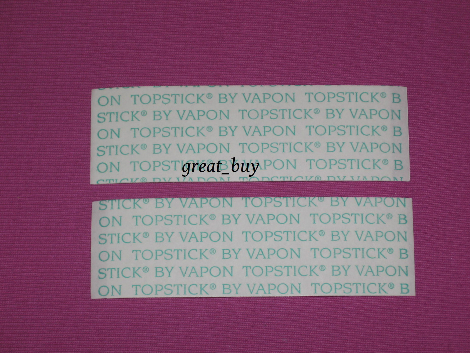 Vapon Topstick 1″ X 3″The Original “MENS GROOMING TAPE” Clear,Double Sided 50 pc
