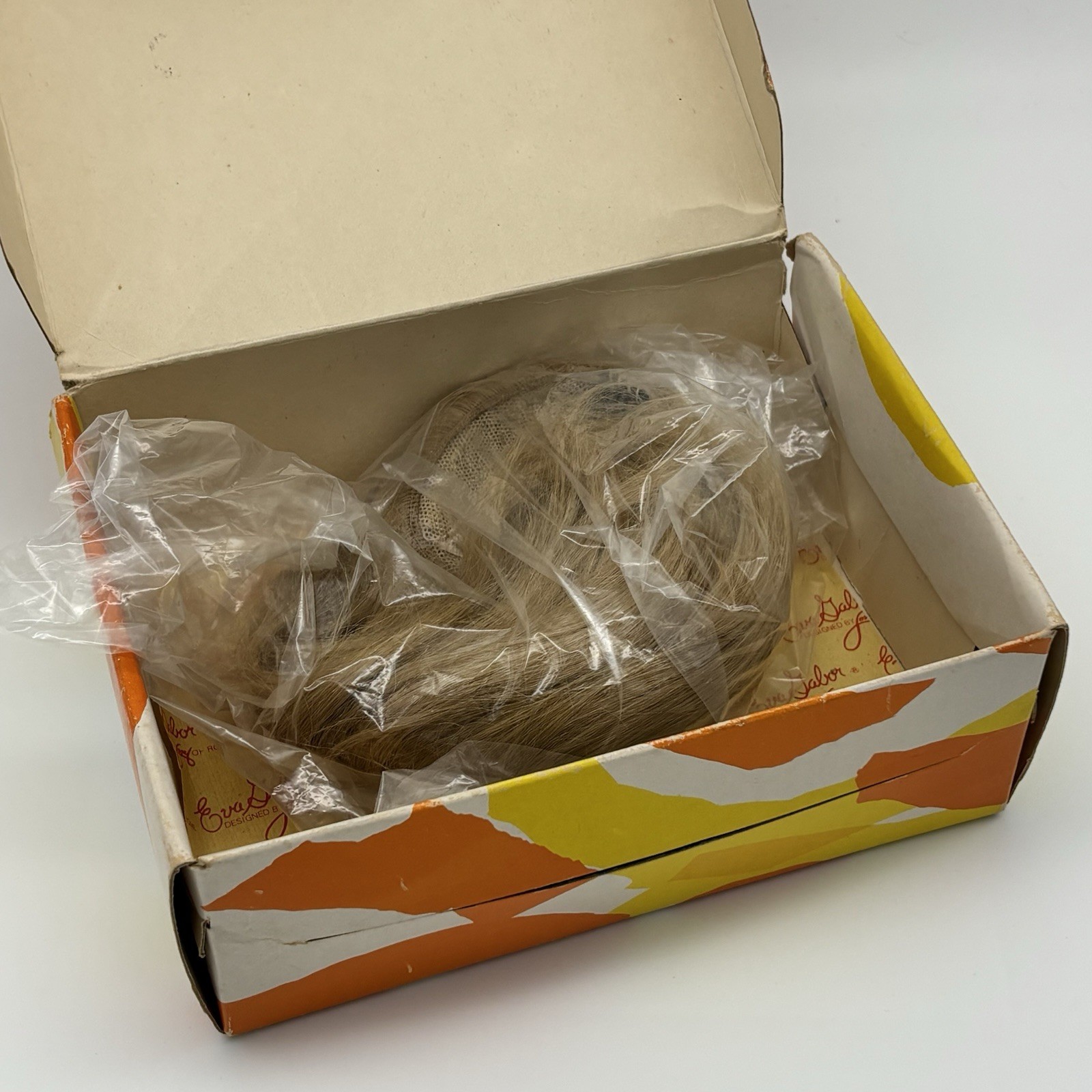 Vintage Alba 100% Human Hair Chignon Hairpiece Blonde Made In Italy Box