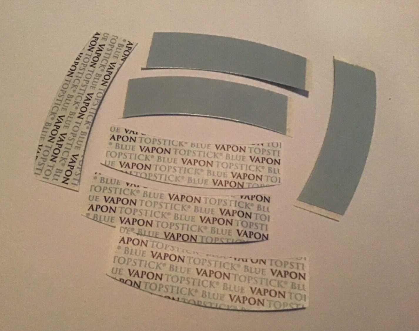VAPON TOPSTICK Blue Liner A Curve Tape Clear,Double-sided 100 PC.Hair Piece Tape