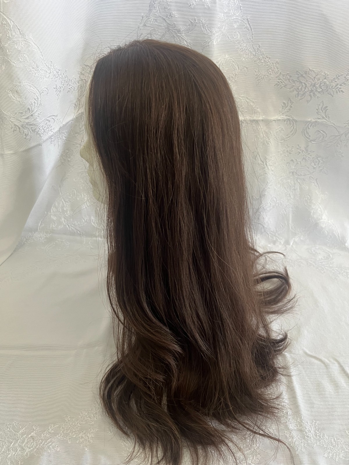 Pre Owned RX 21″ Lace Top Human Hair Wig for Women – Brown