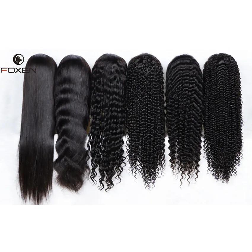 Human Pre Plucked Bleached Knots Lace Wig Transparent Raw Hair Lace Front Wigs