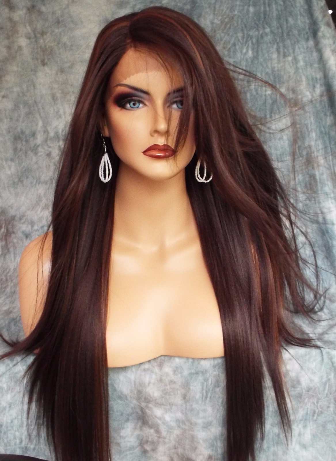 LACE FRONT C PART STRAIGHT WITH SIDE BANG WIG CLR FS4.30 GORGEOUS SEXY 468