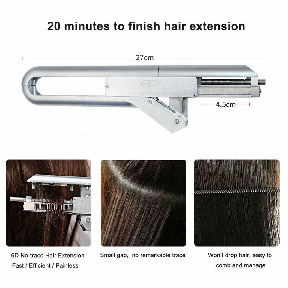 6D Salon Fusion Human Hair Extension Machine Connector Tool Kit Set