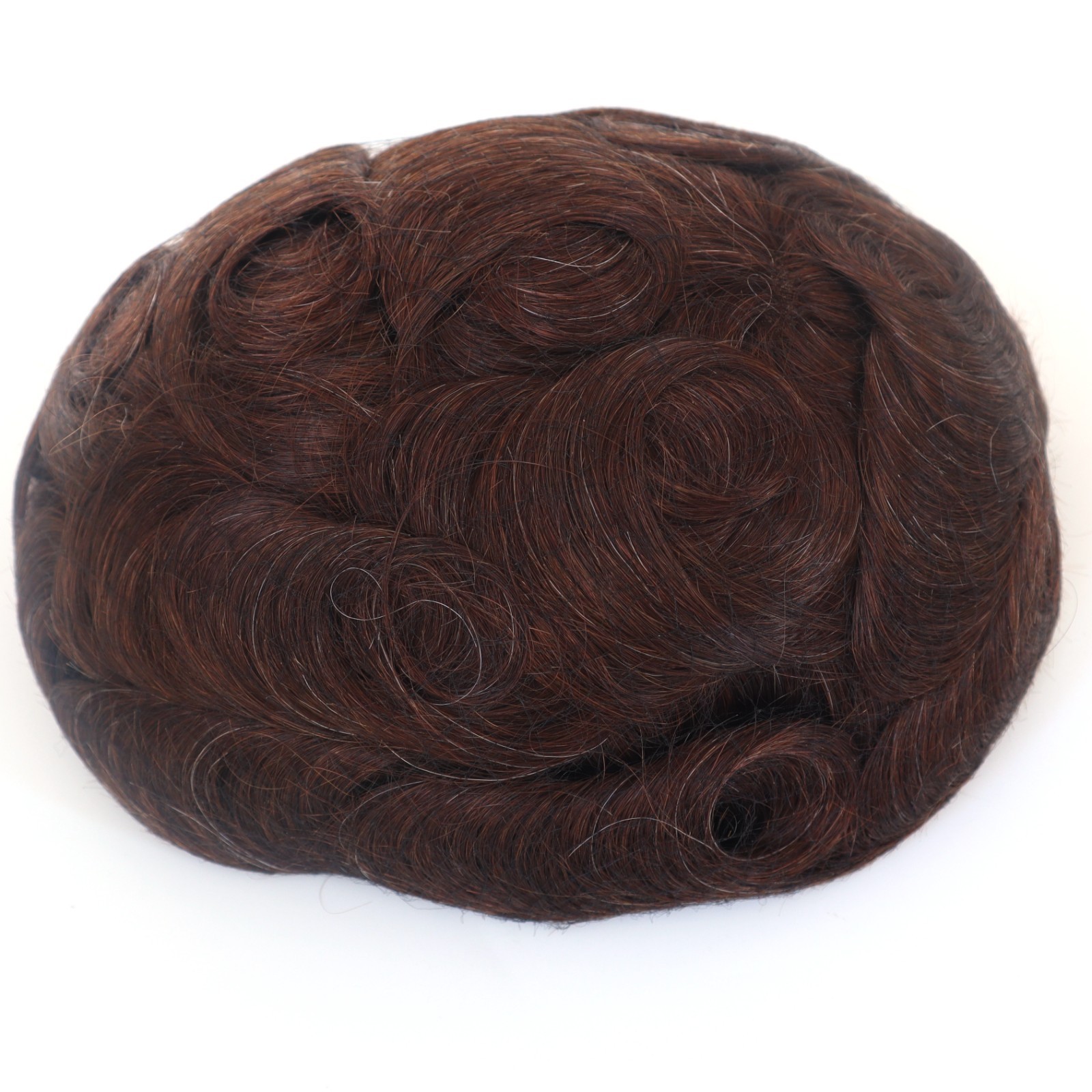 Women Toupee Human Hair Replacement System Hairpieces Fine Mono Center Skin 8×10