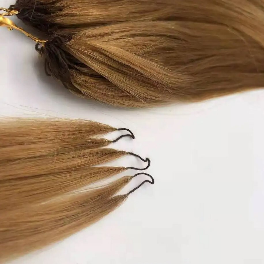 DIY Seamless Feathers Hair Human hair Extension 40 Strands Invisible Hair Grey