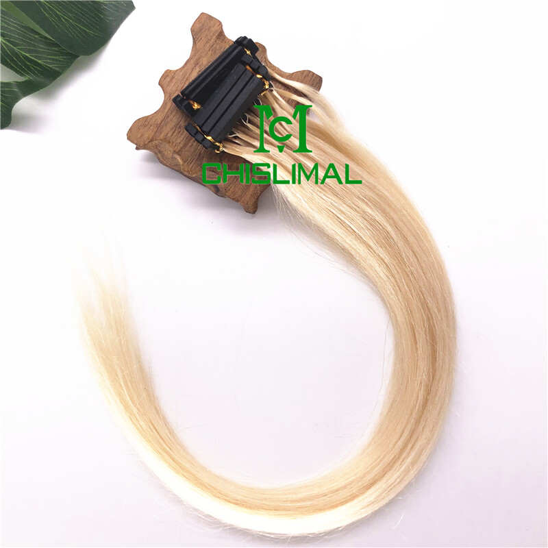 5Strands/row 20g Remy hair New 6D Human Hair Extensions Prebonded dark blonde