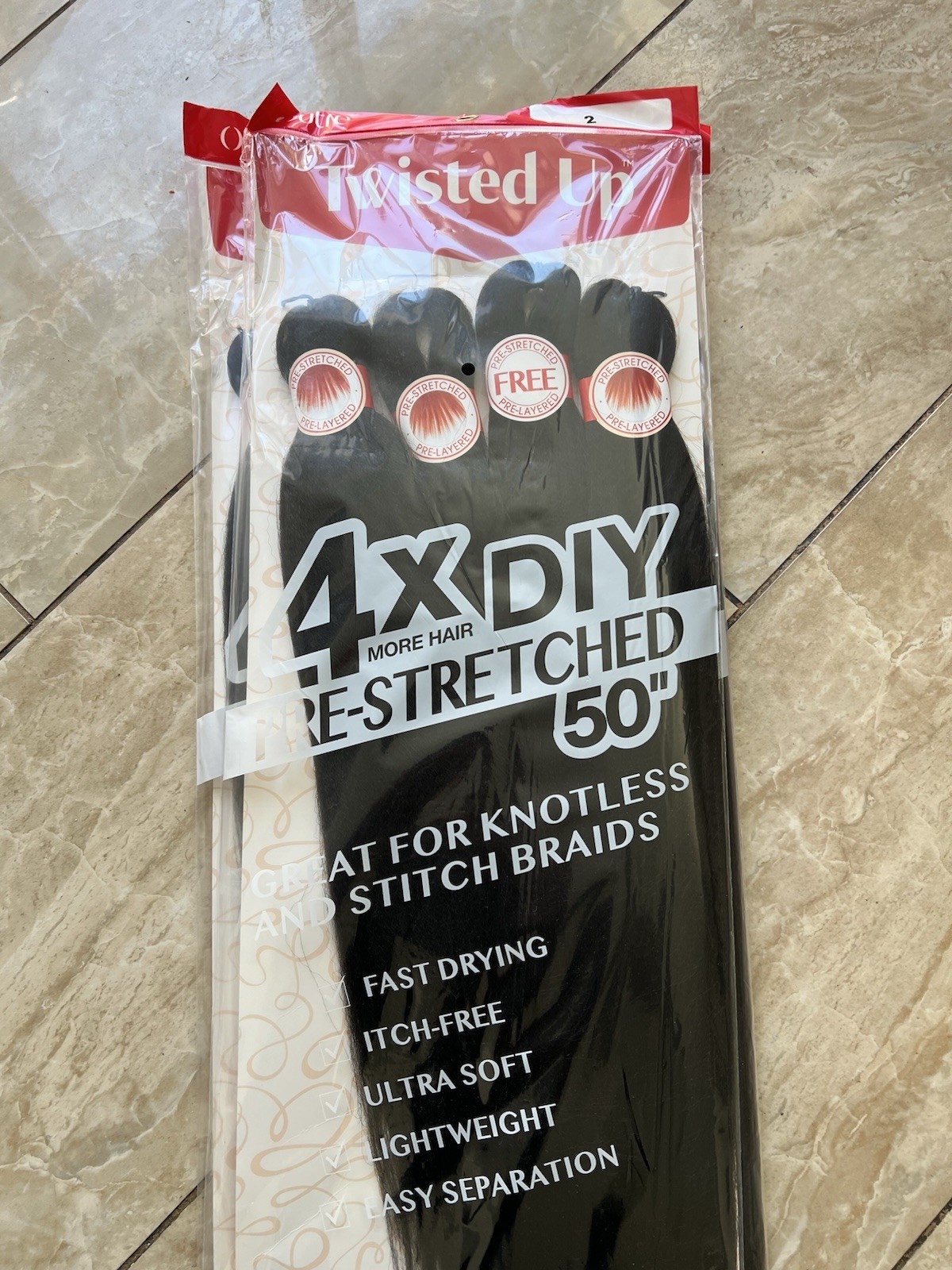 Outer Twisted Braiding Hair DIY 50 Inches 3 Packs 4x – color 2