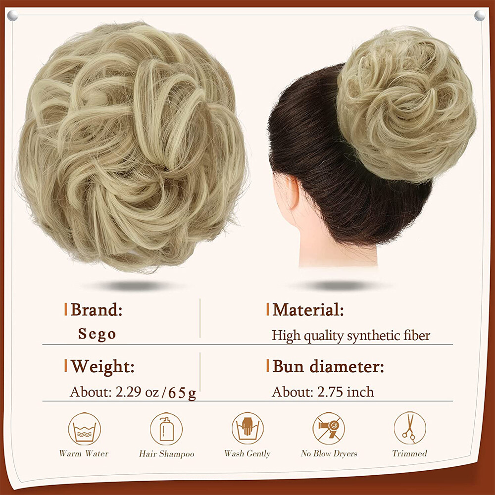 6in Fluffy Claw on Ponytail Clip in Pony Tail Hair Extensions Messy Bun Ponytail