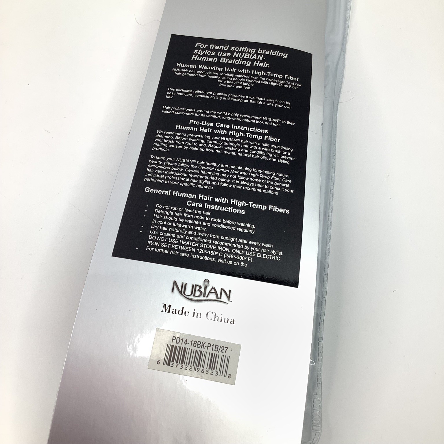 NUBIAN Premium Human Hair Extensions Deep Bulk 14-16″ Wavy P1B/27