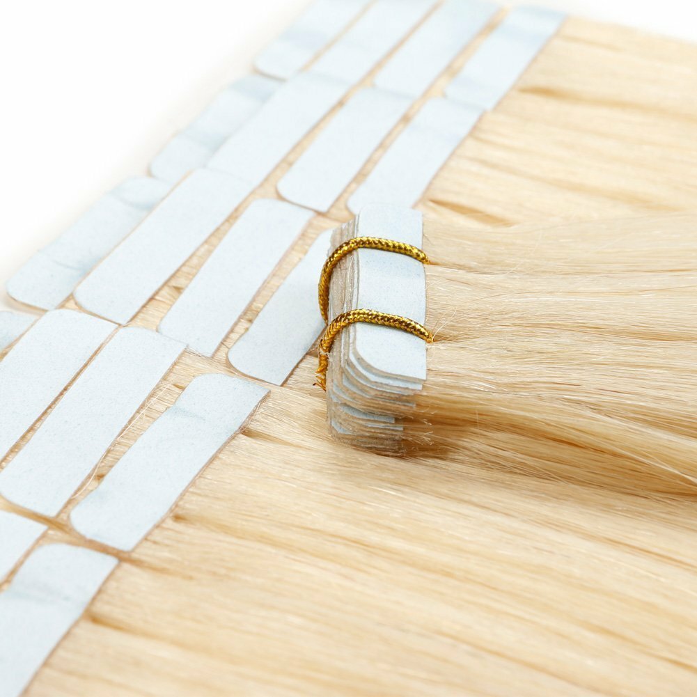 Seamless Tape in Remy Human Hair Extensions Skin Weft Balayage Highlight Hair US