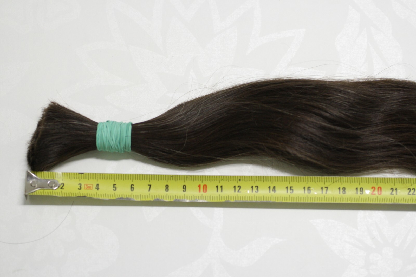 LUX with GRAY THIN Natural Ukrainian Slavic Hair Extension 55cm/21,7″ 54gr/1,9oz