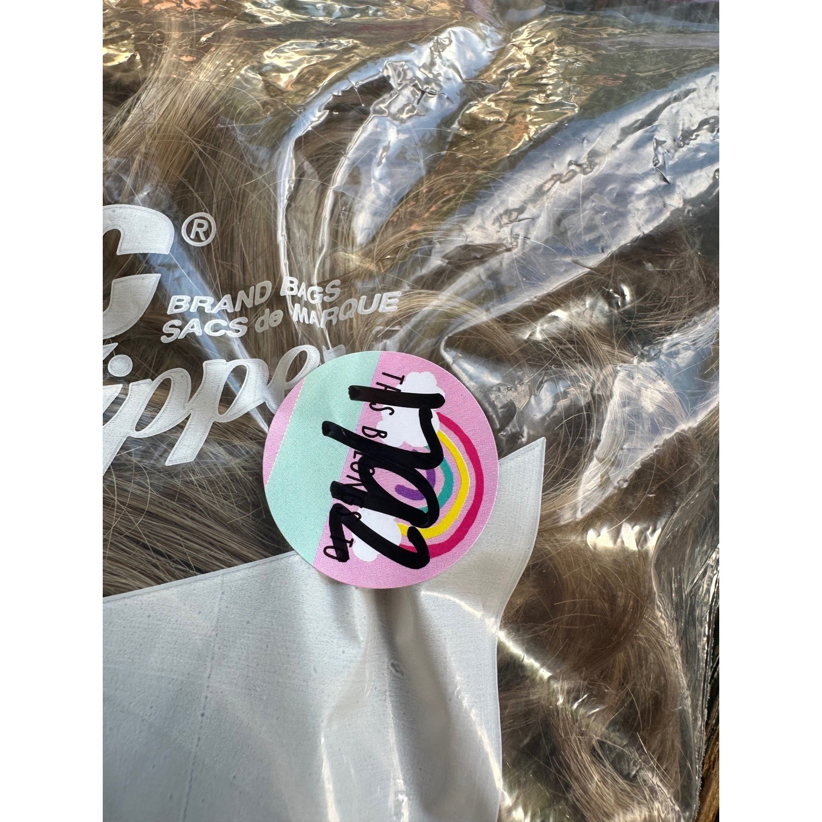 Vintage Blonde Curly Hairpiece Modacrylic Fiber Wavy Topper Korea Japan Fiber