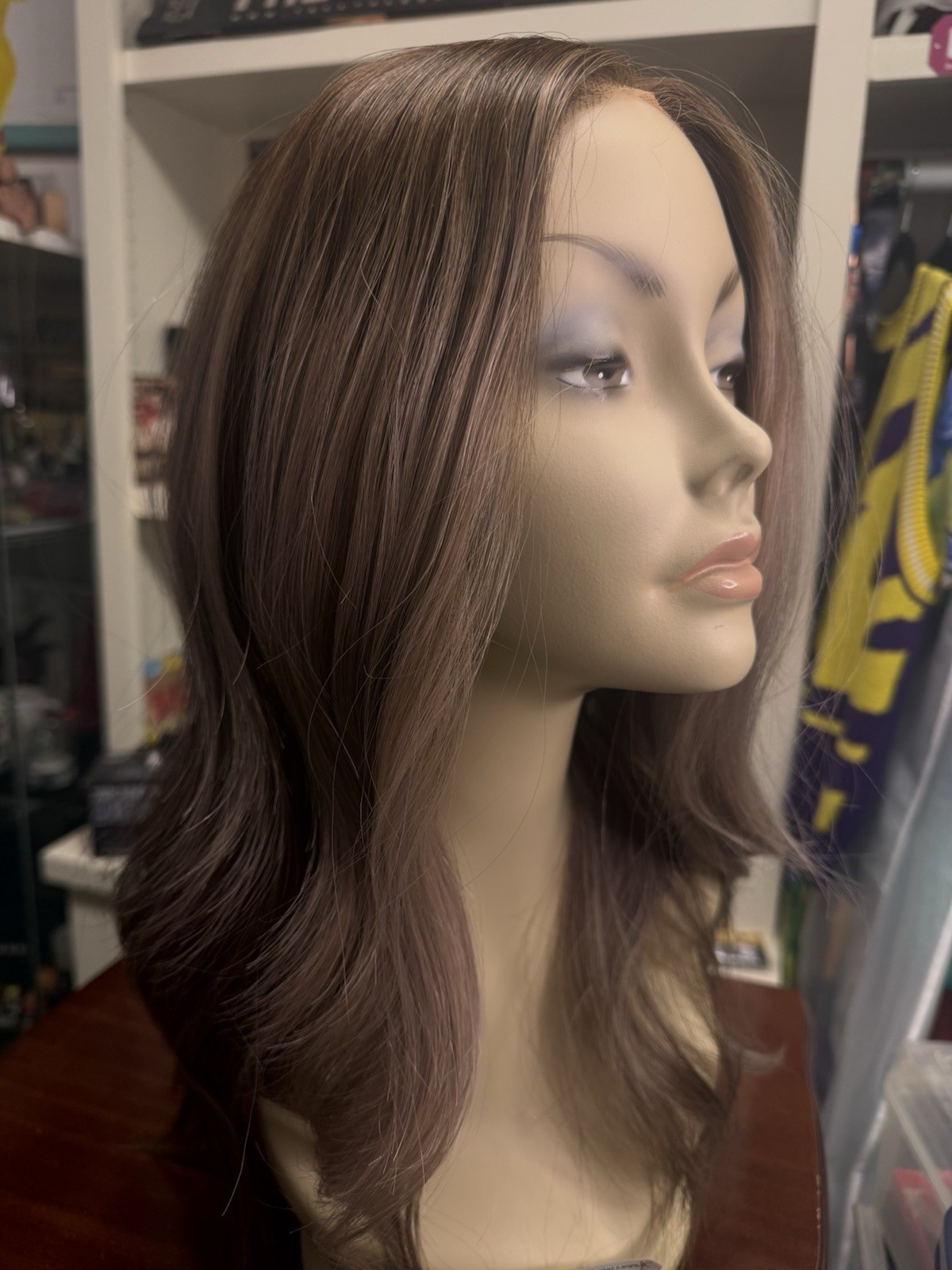 Chelsey Smith Crowns Farryn Lavender Smoke Large Wig EUC With Satin Bag & Box