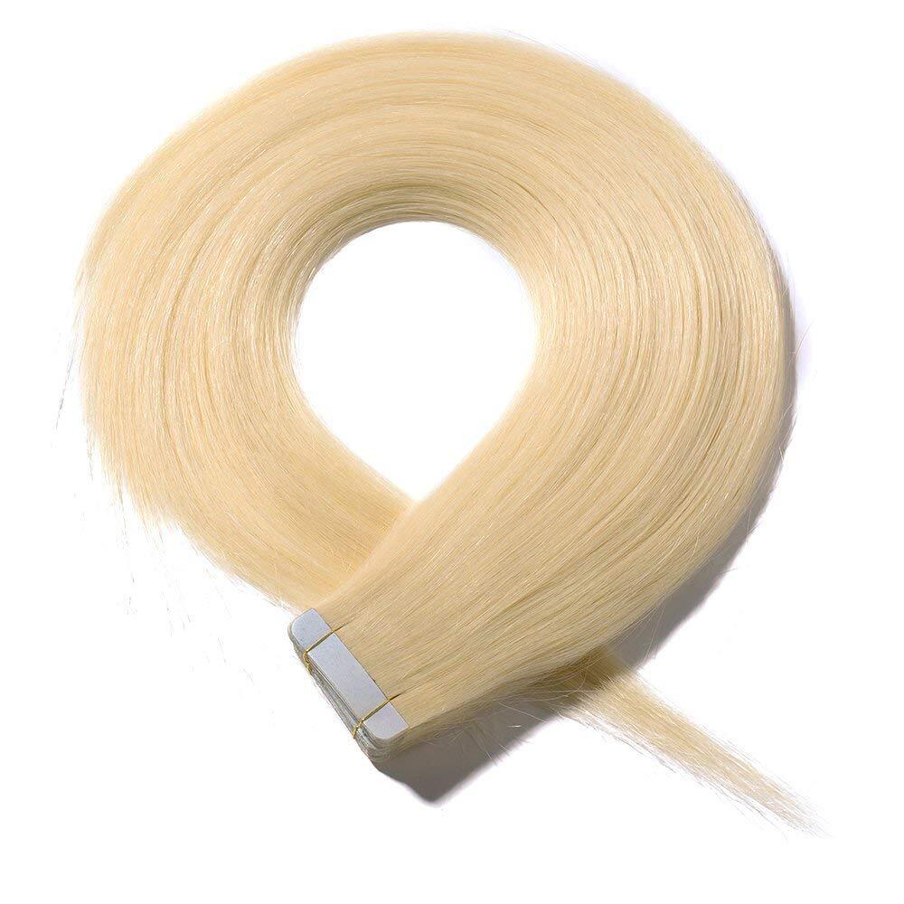 Seamless Tape In Hair Extensions Remy Skin Weft Human Hair For Christmas Gift US