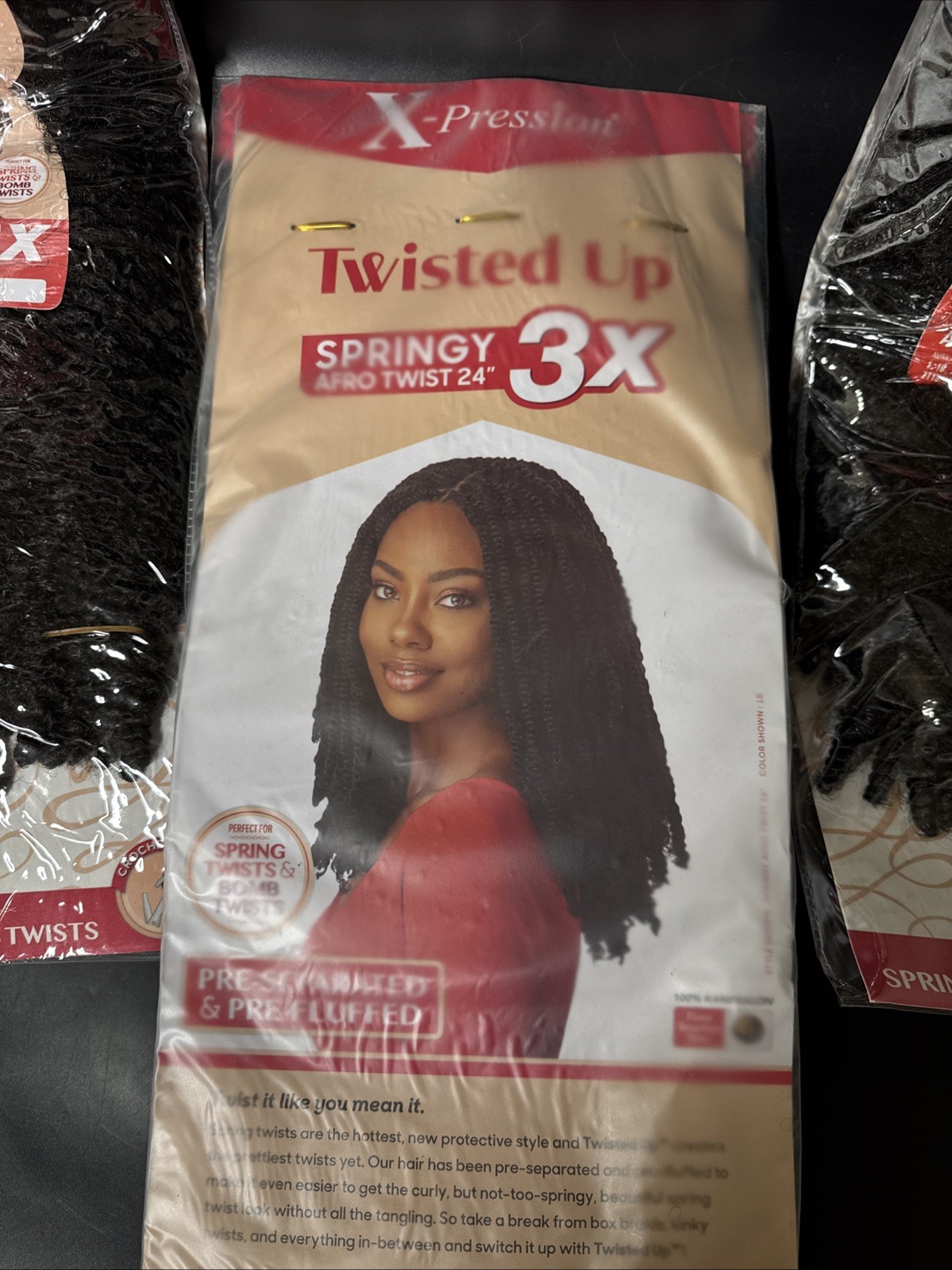 Outre X-Pression & Vivica Synthetic Hair Lot 5 Packs ( See Details On Pictures)