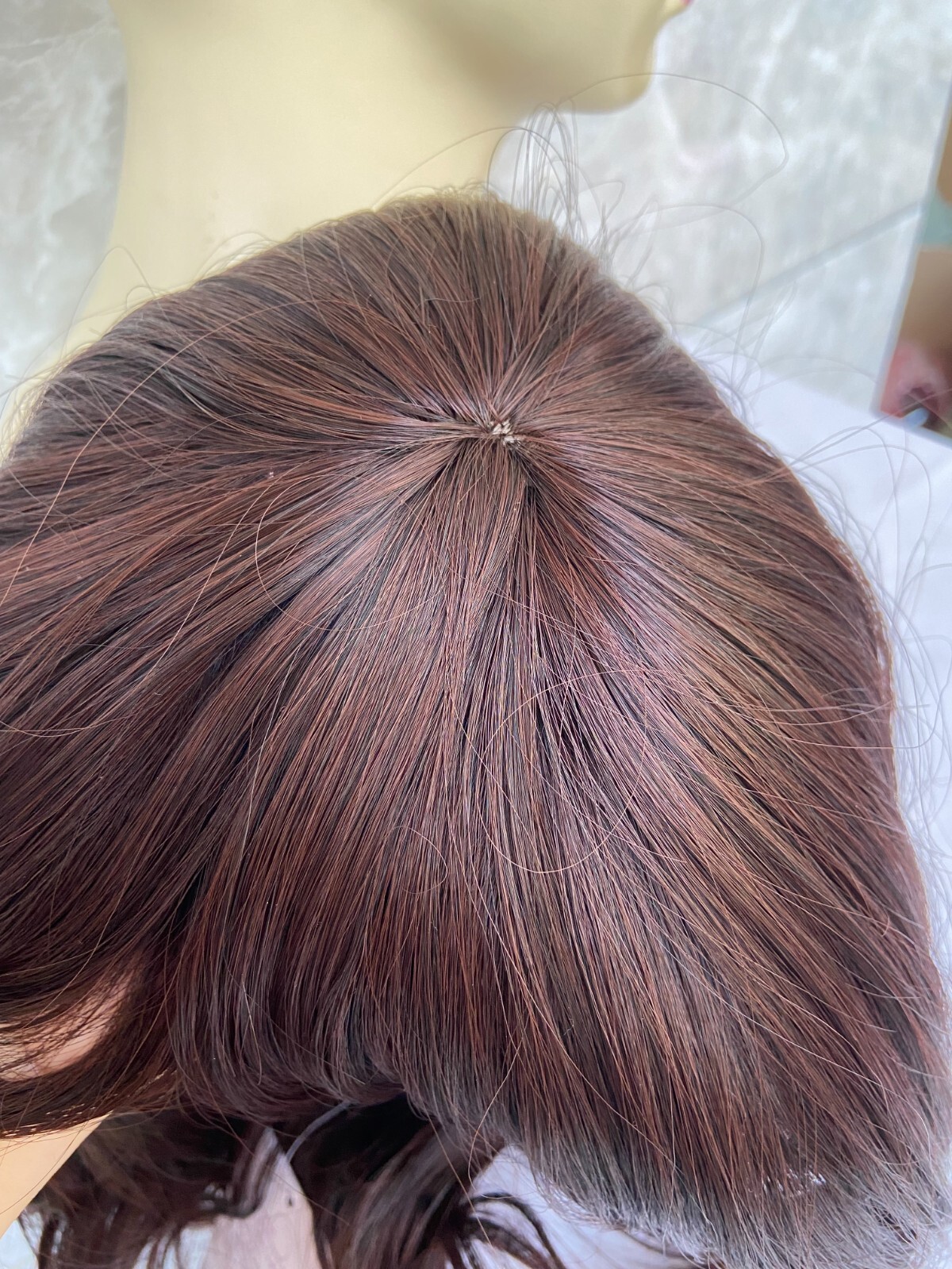 Long Wavy Dark Brown #2/33 Synthetic Hair With Bangs Women Soft Natural