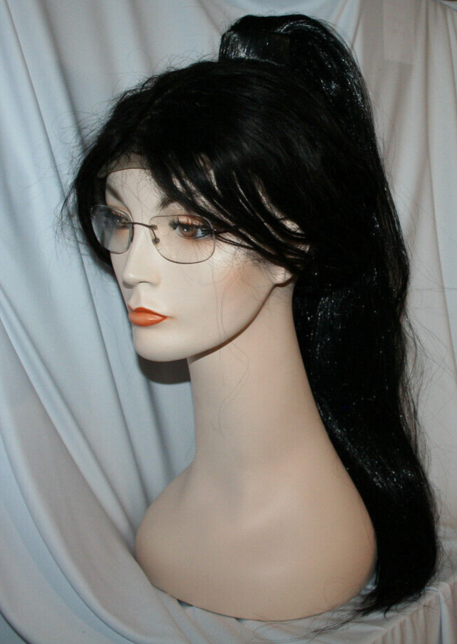 24″ Fashion 38320 Pony Tail Clip Wrap Extension black straight woman girl hair