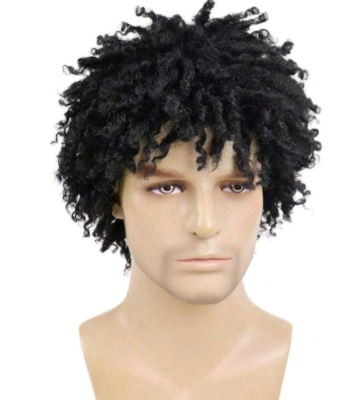 Short Dreadlock Wig For And Men Afro Faux Locs Dreads Wig Heat Resistant Short B