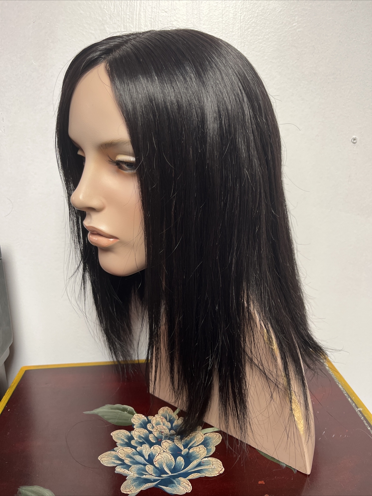 Authentic Bellami Jet Black Human Hair Lace Front Hand Tied Wig Long