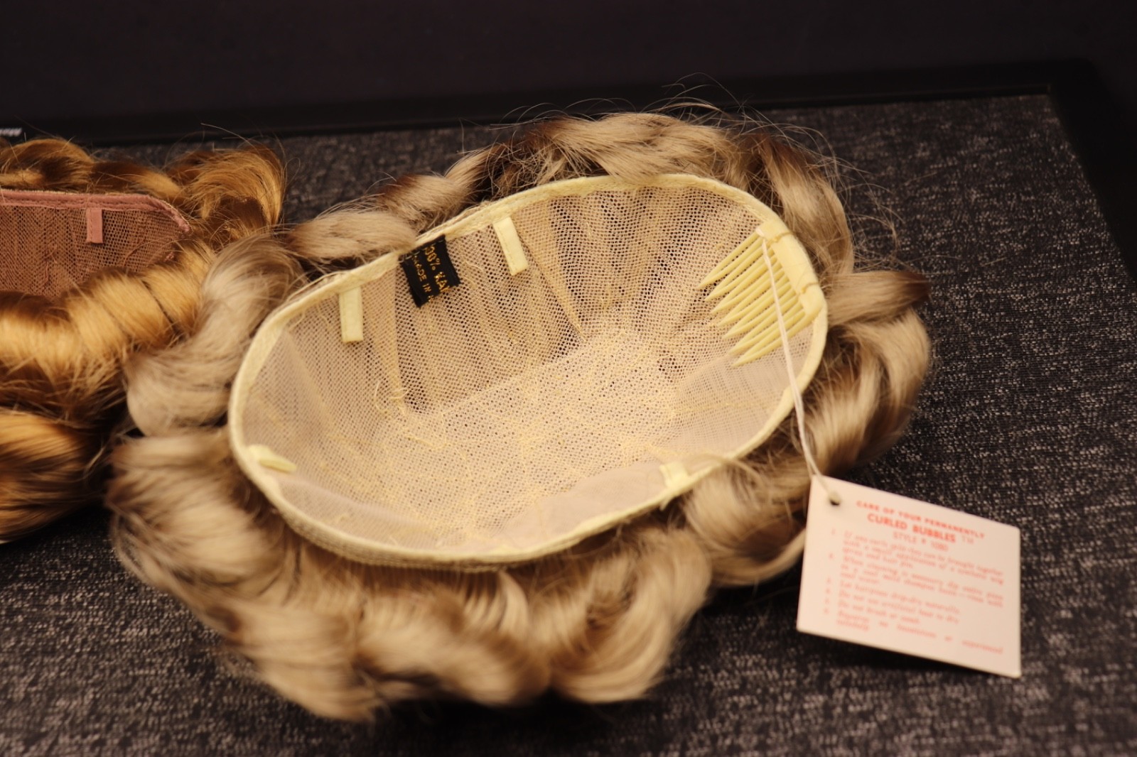 Vintage Lot of 2 Curled Bubbles Bun Wigs Wiglets Head Topper Hair Pieces NOS