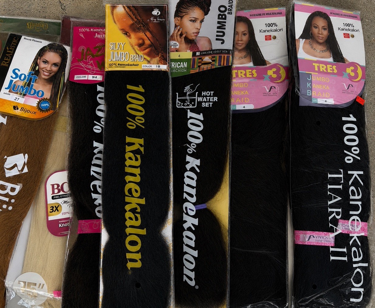 Mixed Hair Extension Braiding Hair Lot Kanekalon Bobbi Boss Yaki Jumbo Weave